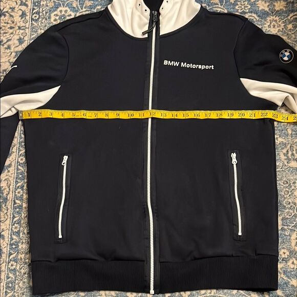 Puma BMW Motorsport Blue Athletic Hoodie Sweatpants 2 Two Piece Set - Picture 10 of 15